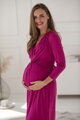 Tehotenské šaty na dojčenie Loop Dress 7/8 Fuchsia