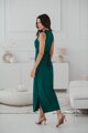 Tehotenské maxi šaty na dojčenie Loop Maxi Dress Bottle Green