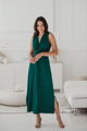 Tehotenské maxi šaty na dojčenie Loop Maxi Dress Bottle Green