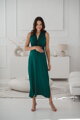 Tehotenské maxi šaty na dojčenie Loop Maxi Dress Bottle Green