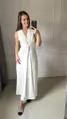 Tehotenské maxi šaty na dojčenie Loop Maxi Dress Cream