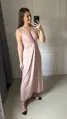 Tehotenské maxi šaty na dojčenie Loop Maxi Dress Powder Pink