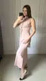 Tehotenské maxi šaty na dojčenie Loop Maxi Dress Powder Pink