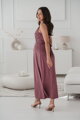 Tehotenské maxi šaty na dojčenie Loop Maxi Dress Rose Brown