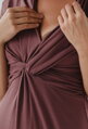 Tehotenské šaty Loop Dress 7/8 Rose Brown