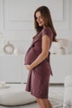 Tehotenské šaty na dojčenie Loop Dress Rose Brown SS