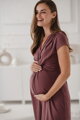 Tehotenské šaty na dojčenie Loop Dress Rose Brown SS