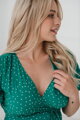 Šaty na dojčenie Milk Shake Green Dots