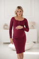 Tehotenské šaty na dojčenie Tummy Burgundy