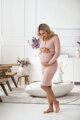 Tehotenské šaty na dojčenie Tummy Powder Pink