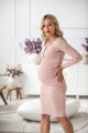 Tehotenské šaty na dojčenie Tummy Powder Pink