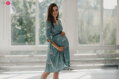 Tehotenské šaty na dojčenie Two Ways Midi Dress Eucalyptus