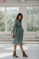 Tehotenské šaty na dojčenie Two Ways Midi Dress Eucalyptus