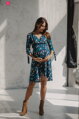 Tehotenské šaty na dojčenie Two Ways Midi Dress Navy Blue