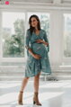 Tehotenské šaty na dojčenie Two Ways Midi Dress Eucalyptus
