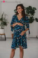 Tehotenské šaty na dojčenie Two Ways Midi Dress Navy Blue