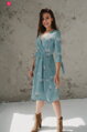 Tehotenské šaty na dojčenie Two Ways Midi Dress Eucalyptus