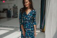 Tehotenské šaty na dojčenie Two Ways Midi Dress Navy Blue