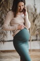 Tehotenská sukňa Tummy Aqua