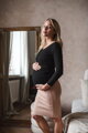 Tehotenská sukňa Tummy Beige