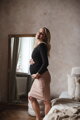 Tehotenská sukňa Tummy Beige
