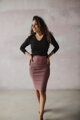 Tehotenská sukňa Tummy Rose Brown