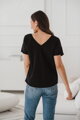 Tričko na dojčenie M-Shirt V-neck Black