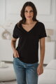 Tričko na dojčenie M-Shirt V-neck Black