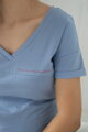Tričko na dojčenie M-Shirt V-neck Blue