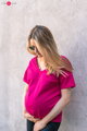 Tričko na dojčenie M-Shirt V-neck Fuchsia