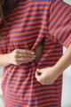 Tričko na dojčenie Mamahood Orange Stripes