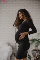 Tričko na dojčenie 7/8 Milk Shirt Black