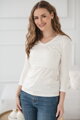 Tričko na dojčenie 7/8 Milk Shirt White