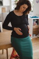 Tehotenské tričko na dojčenie Tummy Black