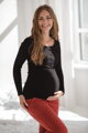 Tehotenské tričko na dojčenie Tummy Black
