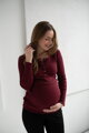 Tehotenské tričko na dojčenie Tummy Burgundy