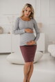 Tehotenské tričko na dojčenie Tummy Grey