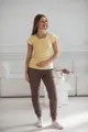 Tehotenské tričko na dojčenie,kr.rukáv Tummy Yellow