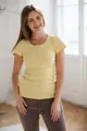 Tehotenské tričko na dojčenie,kr.rukáv Tummy Yellow