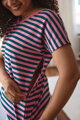 Tričko, blúzka na dojčenie Two Ways Pink Stripes I, kr.rukáv