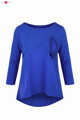 Tunika na dojčenie, tehotenská tunika Mommy 7/8 rukáv, Royal Blue