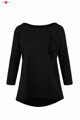 Tunika na dojčenie, tehotenská tunika Mommy 7/8 rukáv, Black