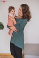 Tunika na dojčenie, tehotenská tunika Mommy 7/8 rukáv, Ocean Green