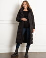 Zimná tehotenská a nosičská bunda 3v1 Seraphine Monica Long Black