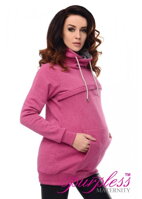 Tehotenské svetre a mikiny - Mikina na dojčenie Wendy - Tehotenské oblečenie, tehotenská móda, oblečenie na dojčenie, oblečenie na nosenie detí, detské oblečenie a výbavička, dámska móda | Mojamoda.sk
