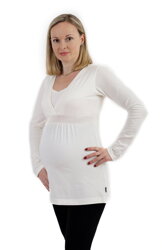 Tunika na dojčenie Anička dlhý rukáv - Tehotenské oblečenie, tehotenská móda, oblečenie na dojčenie, oblečenie na nosenie detí | Mojamoda.sk