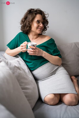 Tehotenská sukňa Tummy Light Grey