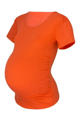 Tehotenské tričko Joly KR, oranžové