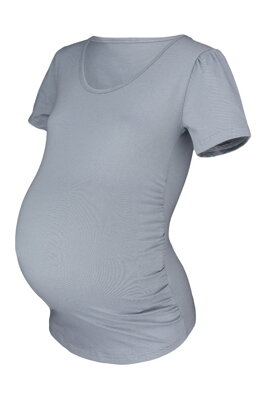 Tehotenské tričko Joly KR, sivé