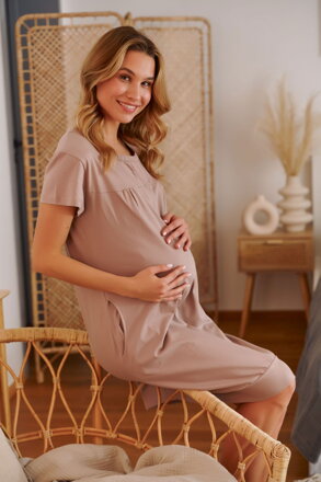 Nočná košeľa na dojčenie 4348 Maja Beige
